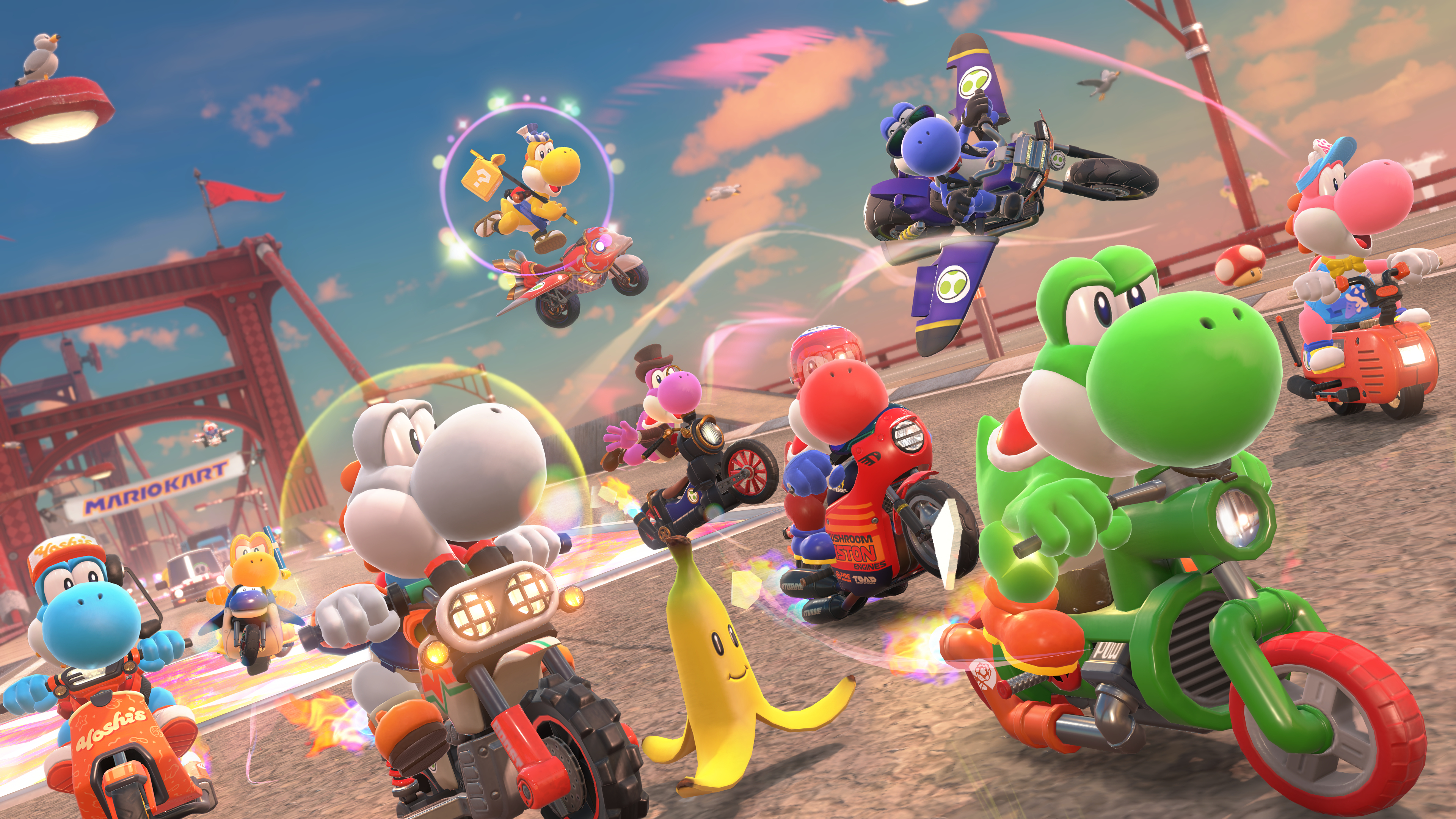 Mario Kart World Yoshis